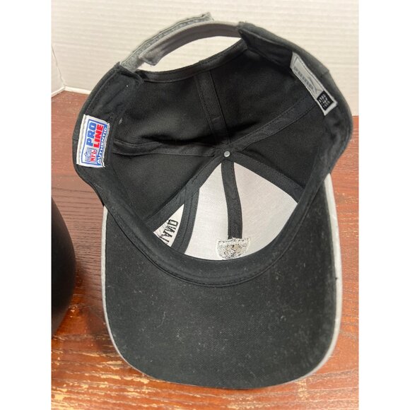 NFL Raiders Oakland Black & Gray Hat By Puma Adjustable Hat X3 - Picture 4 of 6